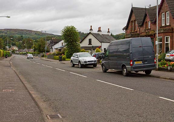 Overtoun Road (now Round Riding Road), Dumbarton, 2011