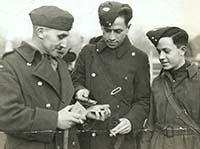 Alexander Ballantyne with his George Medal.