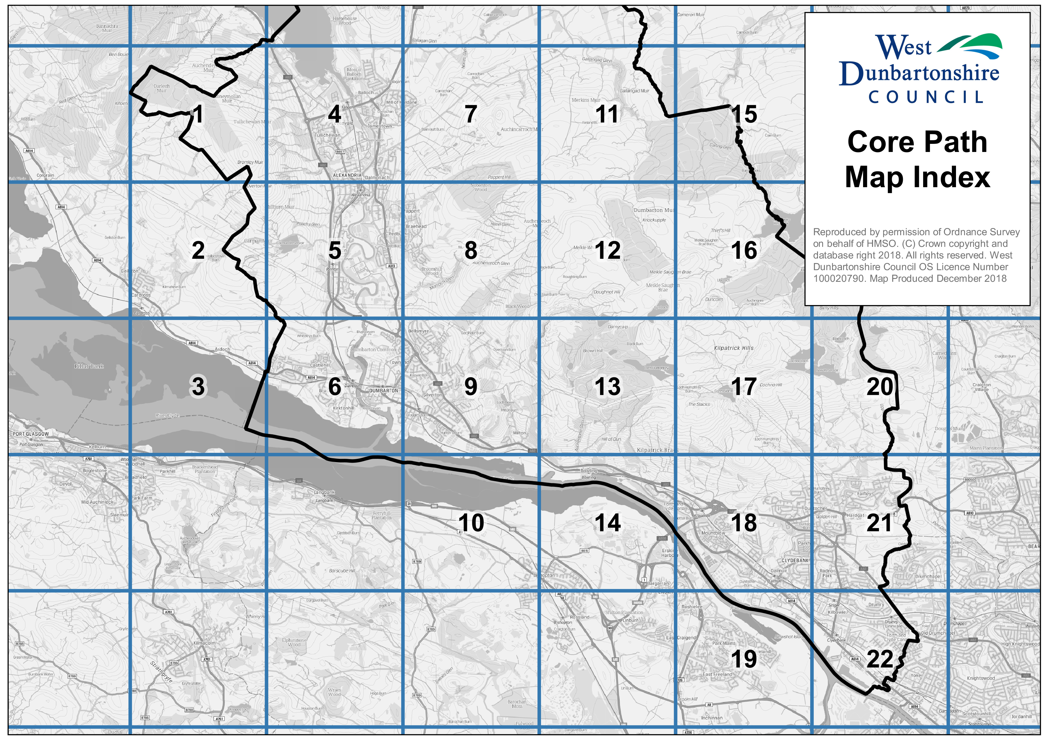 Core Paths Index Map