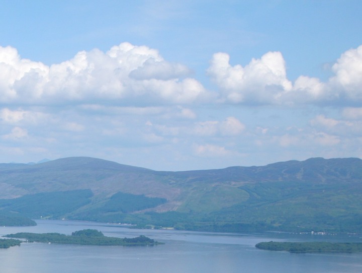 Views of Loch Lomond and the hills in the back ground