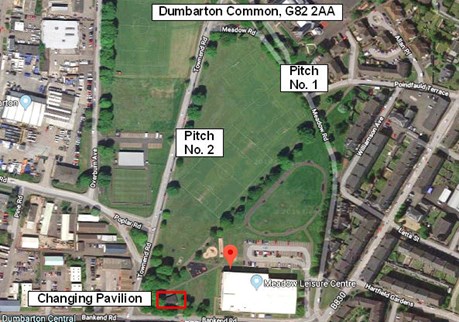 Map of Football Pitch Location