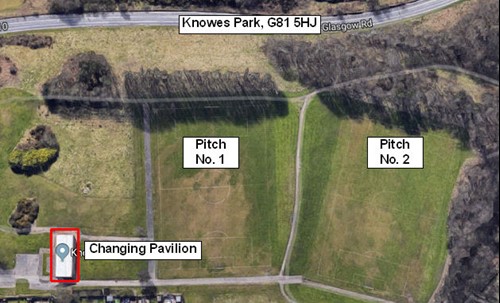 Map of Football Pitch Location