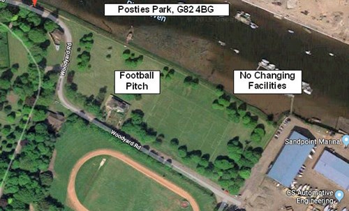 Map of Football Pitch Location