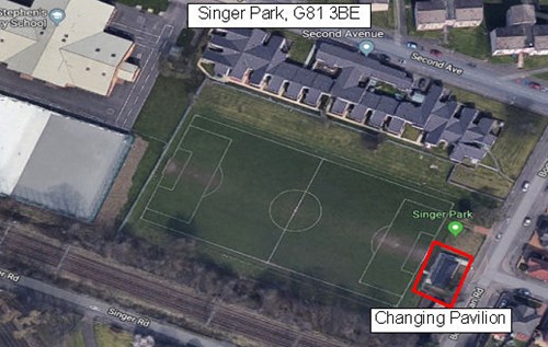 Map of Football Pitch Location