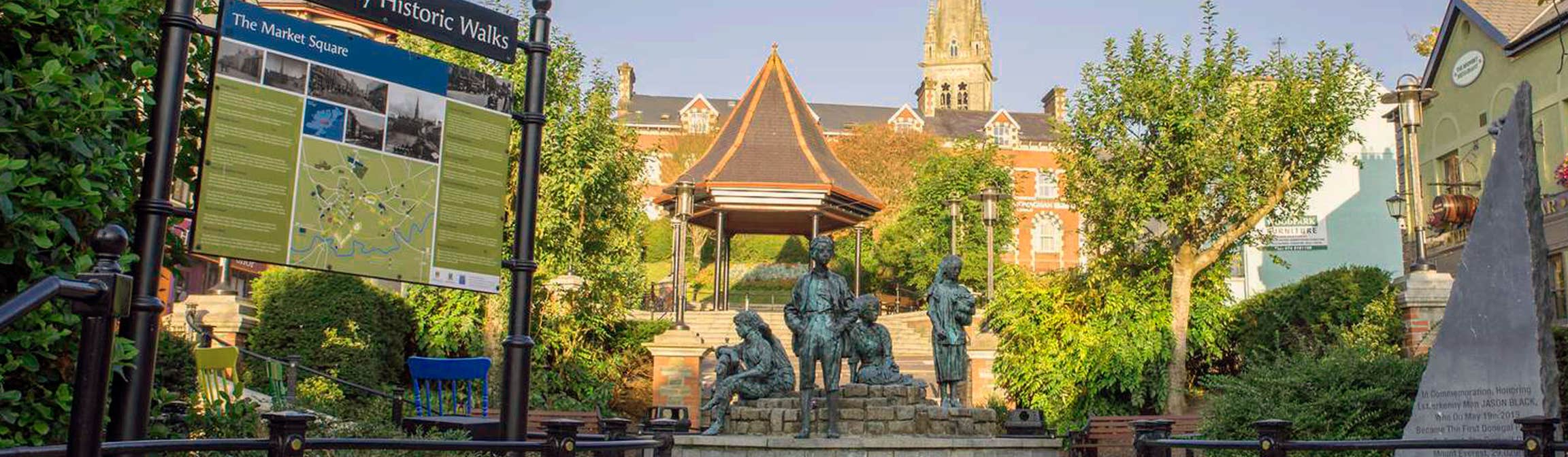 The market square - Letterkenny County Donegal