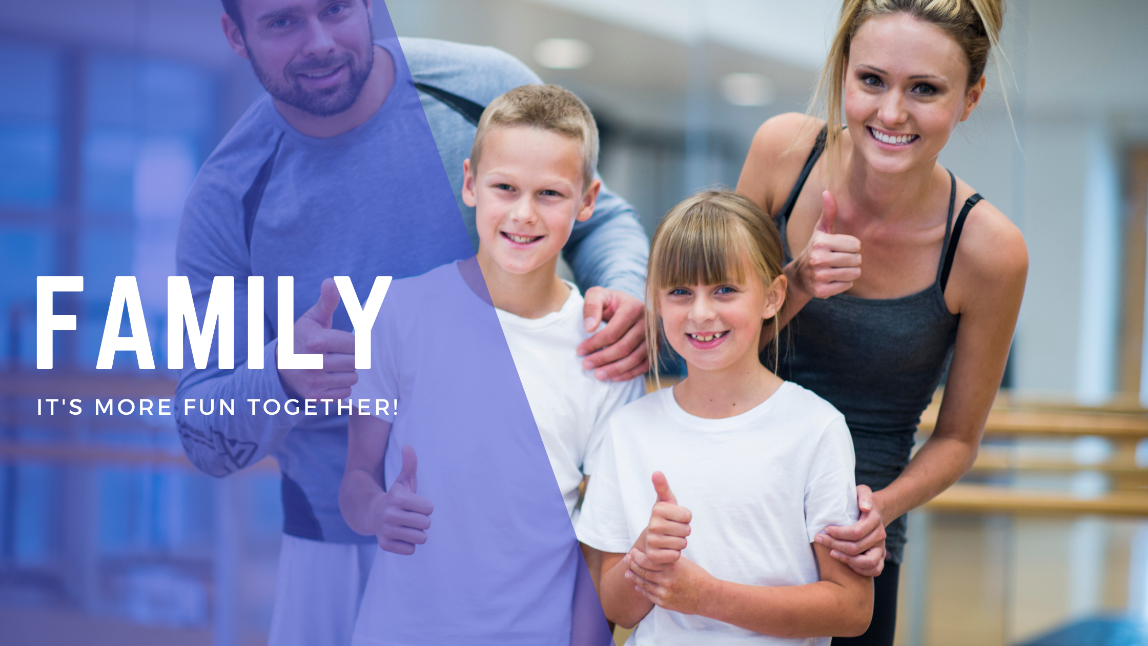 a family group giving the thumbs up sign - Family membership