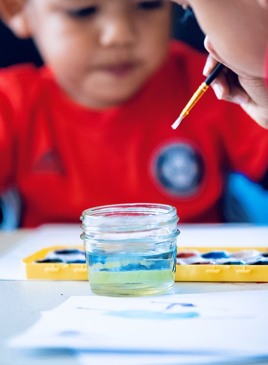 nursery pupil painting