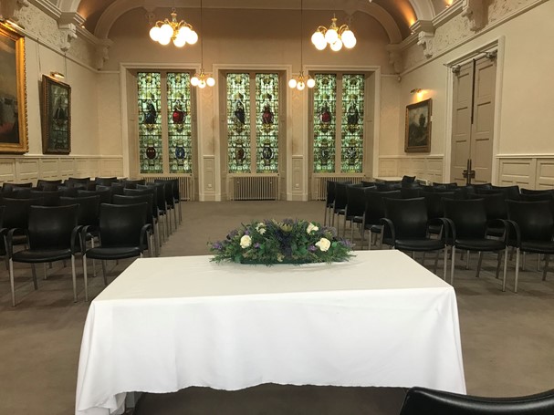 Dumbarton Registration Office - dressed for weddings