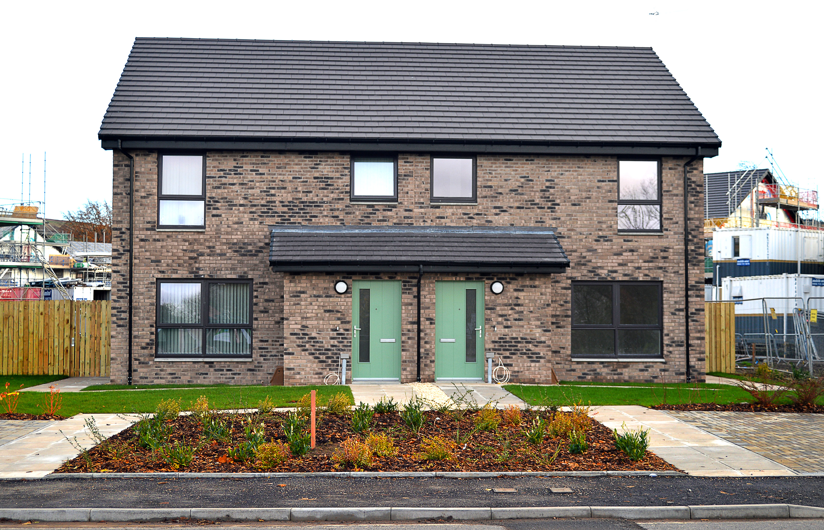 Frontage of a new build Council home